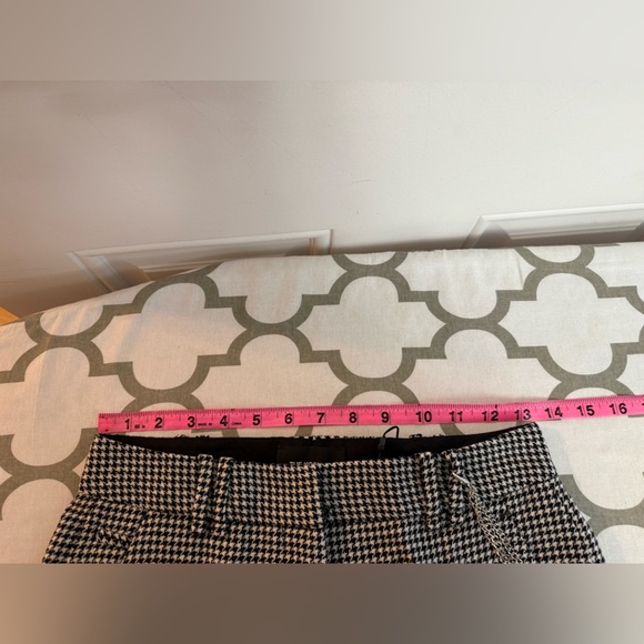The Kooples houndstooth Wool blend pants with chains NWT Size 34= Size US 2 - Picture 12 of 15